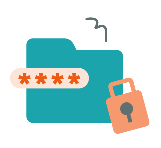 Secure data illustration